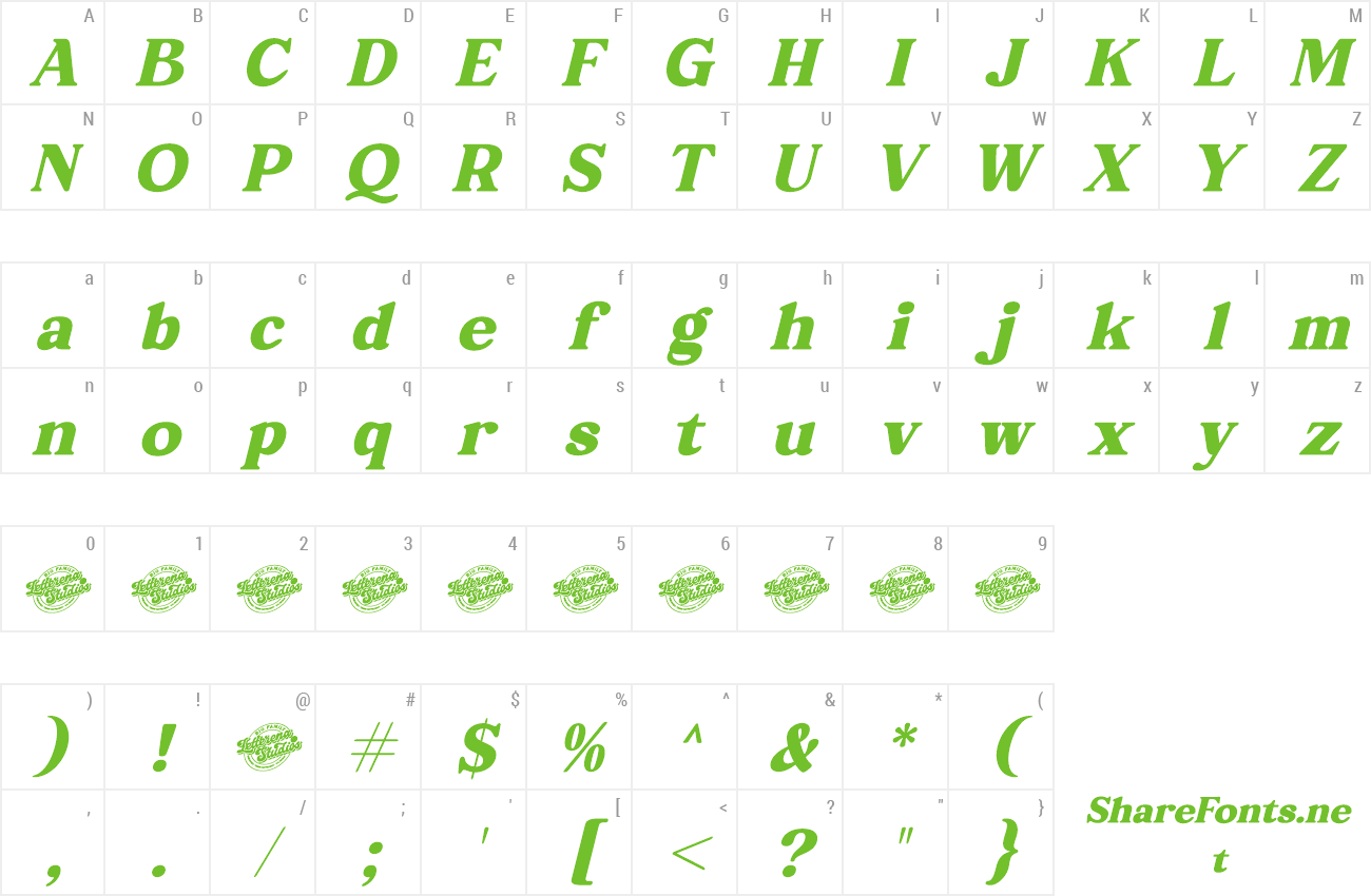 Font Blastge preview